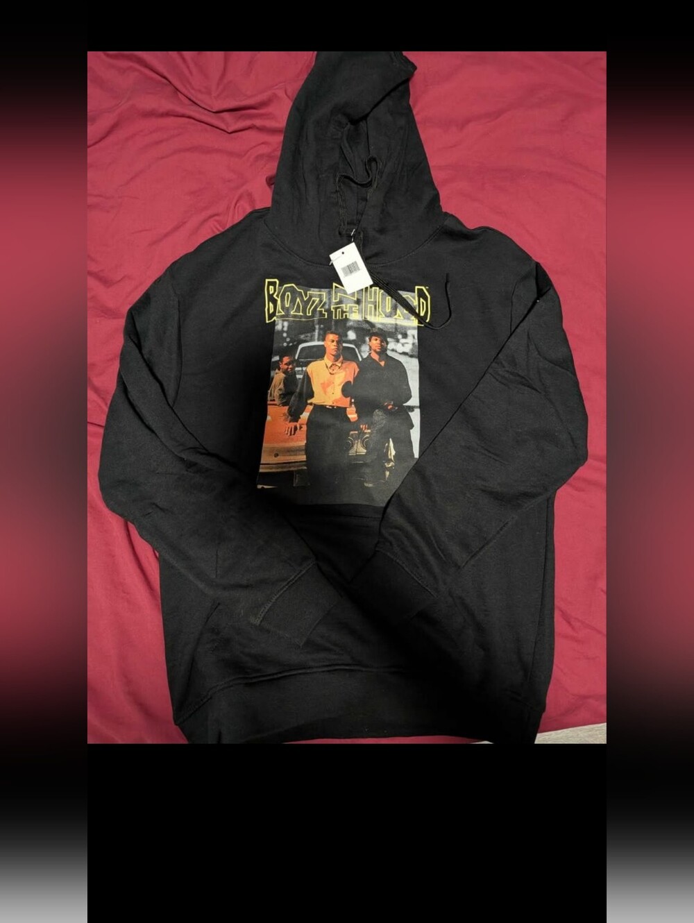 Boyz n the Hood Graphic Black Hoodie Mens Medium